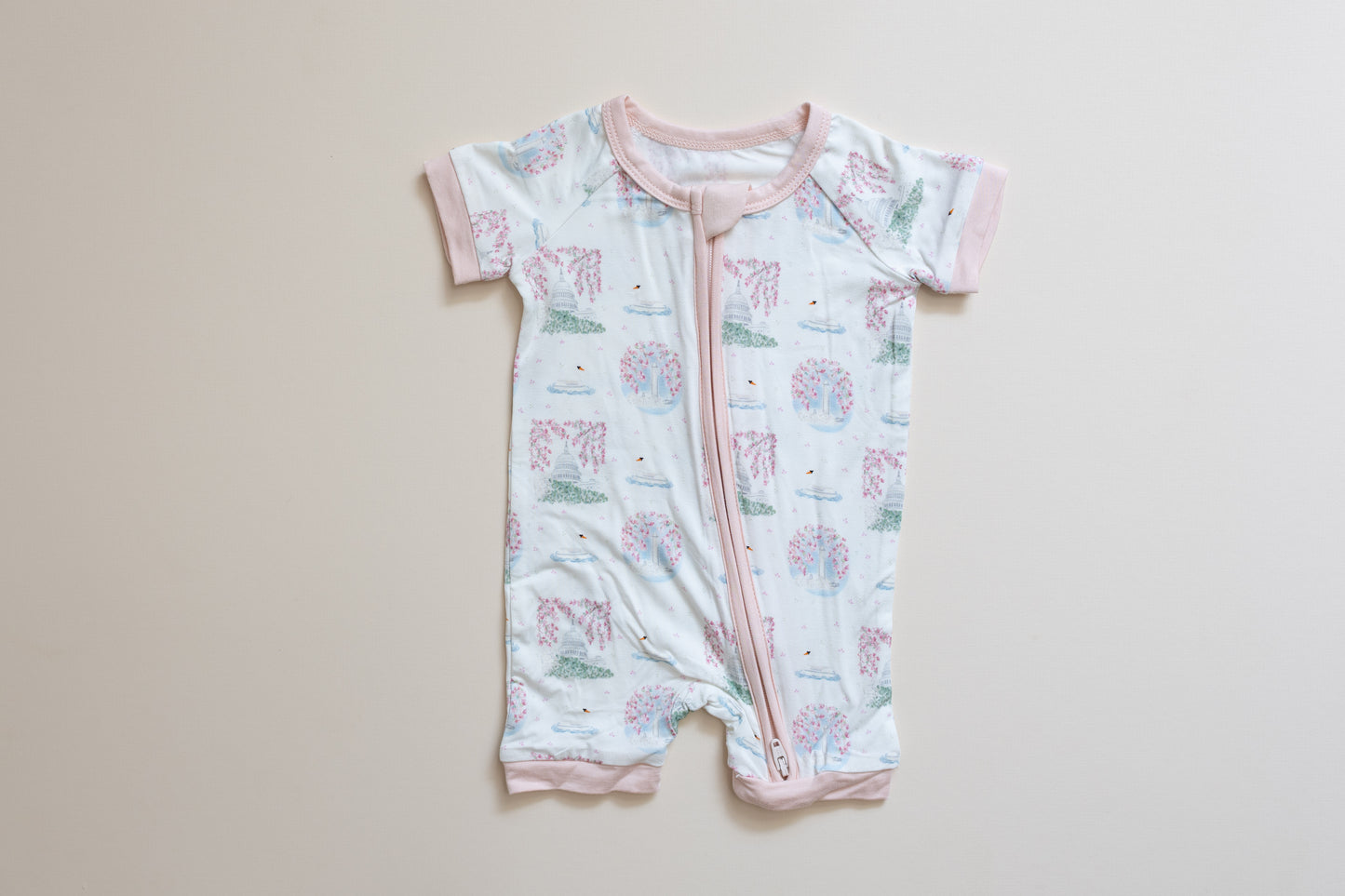 Cherry Blossom Shortie Romper