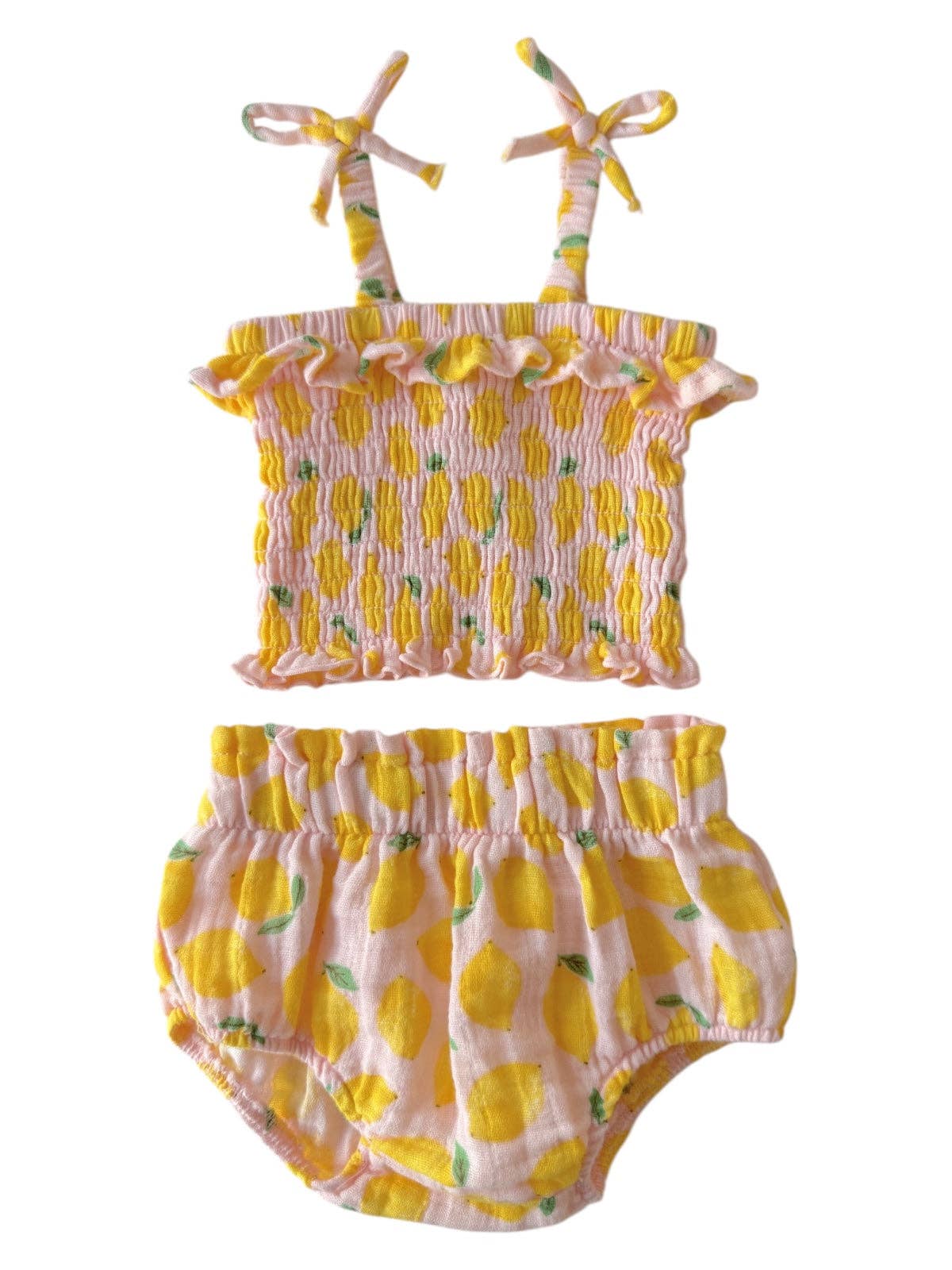 Lemon Ruffle Top & Bloomer
