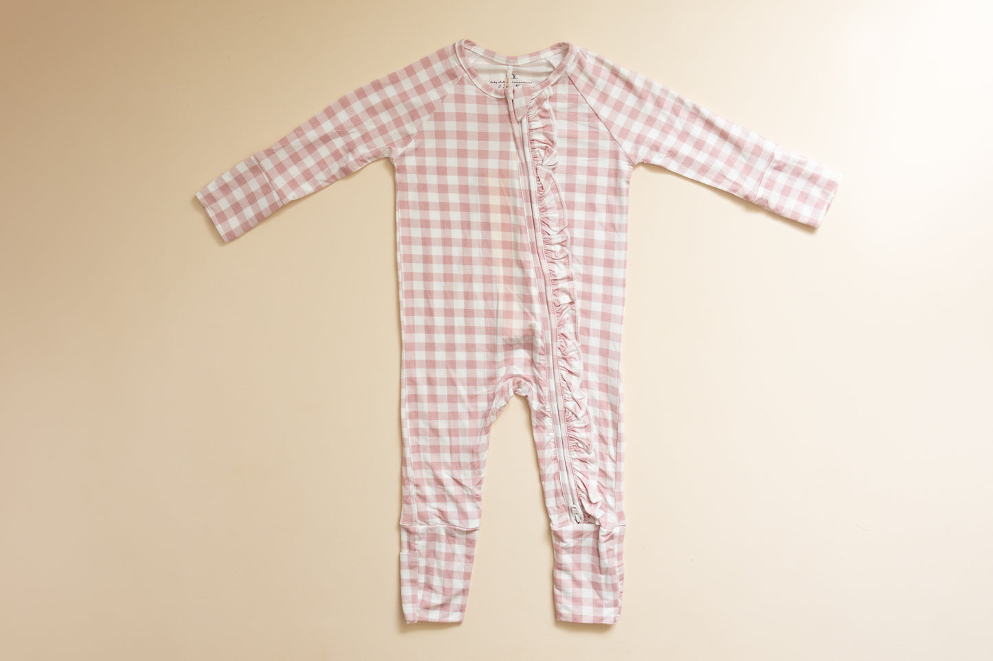 Rose Gingham Bamboo Romper