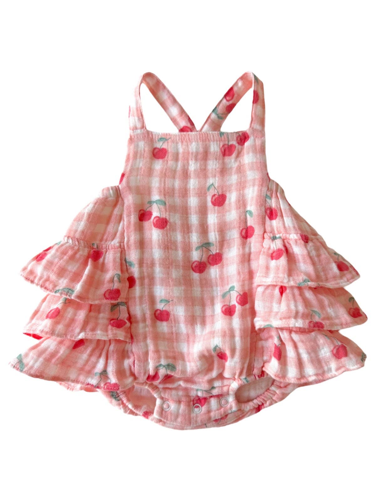 Gingham Cherries Sunsuit