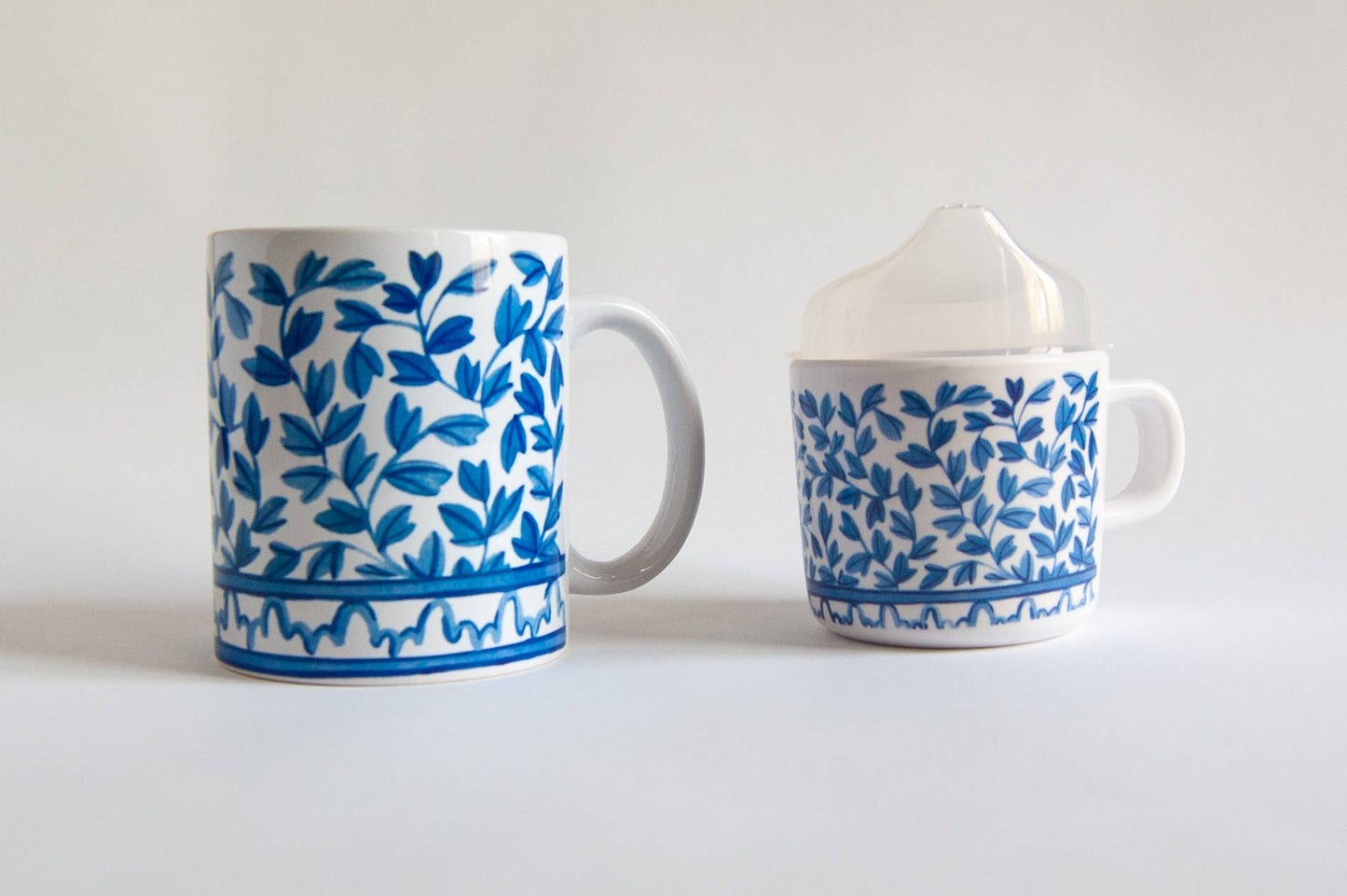 Blue and White Cup Set
