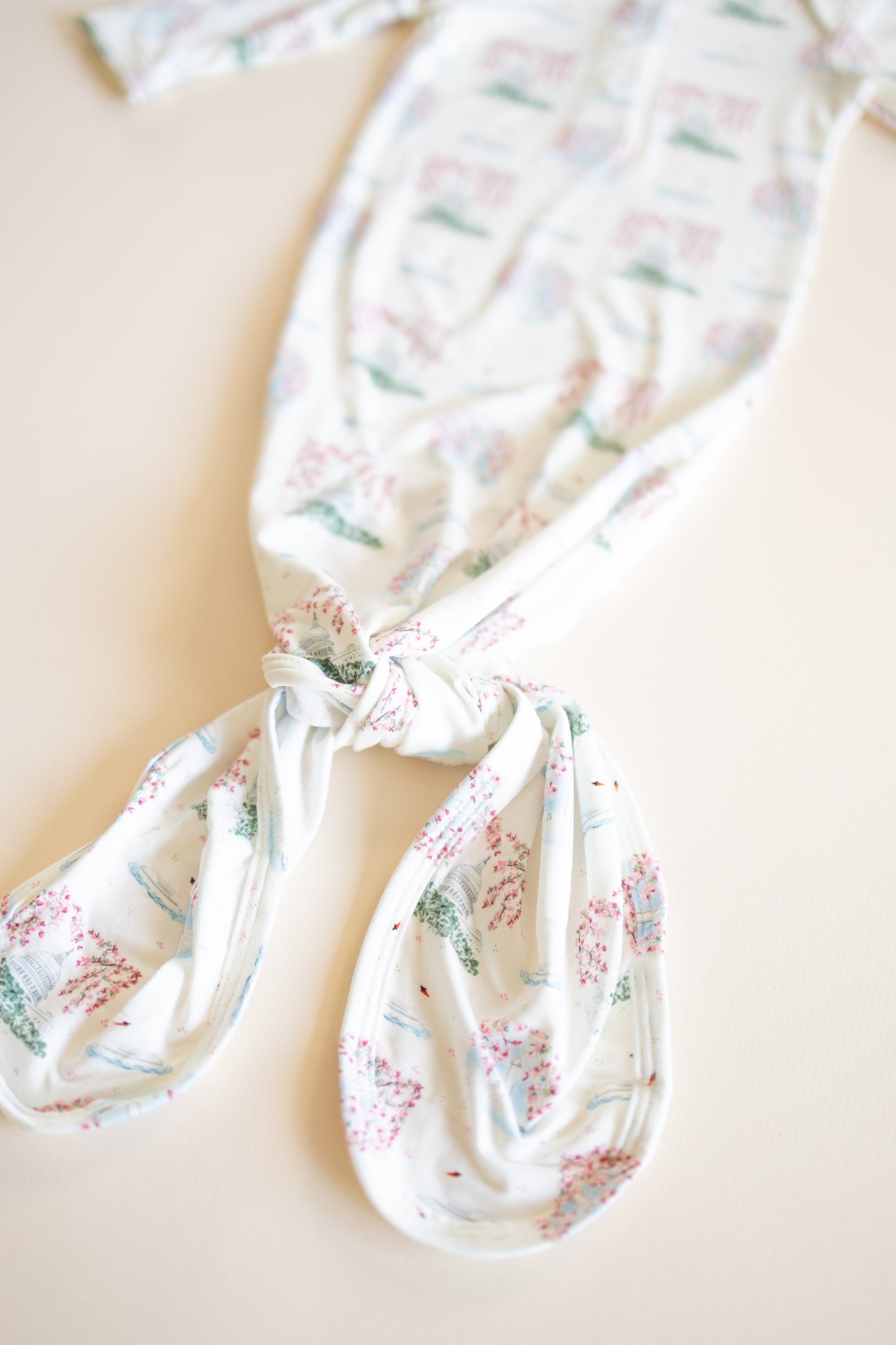 Cherry Blossom Bamboo Newborn Gown