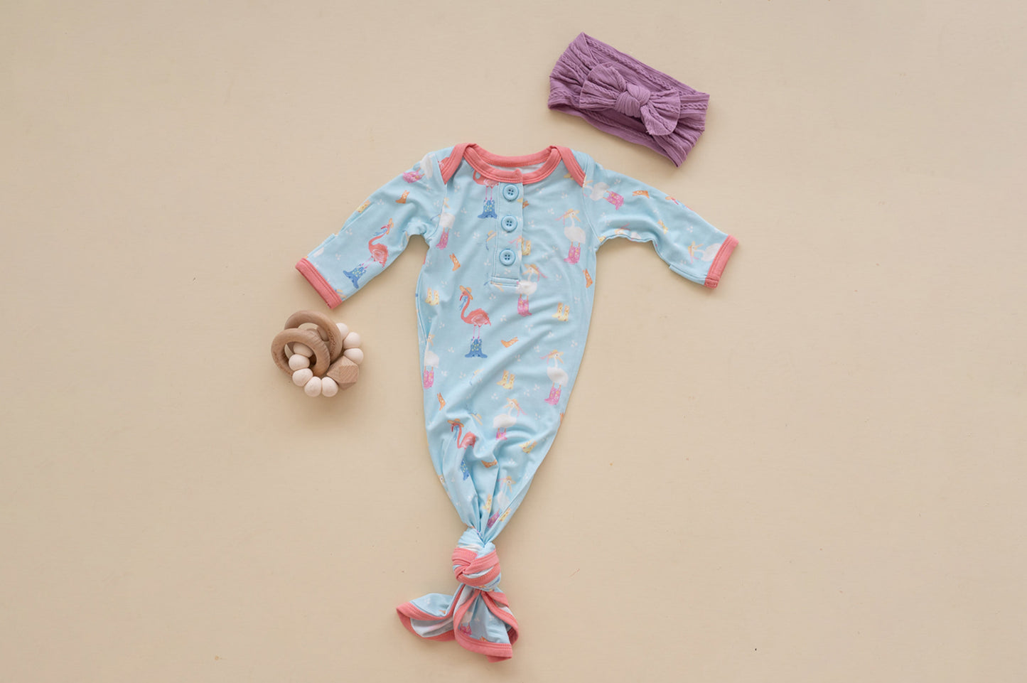 Coastal Cowgirl Bamboo Newborn Gown