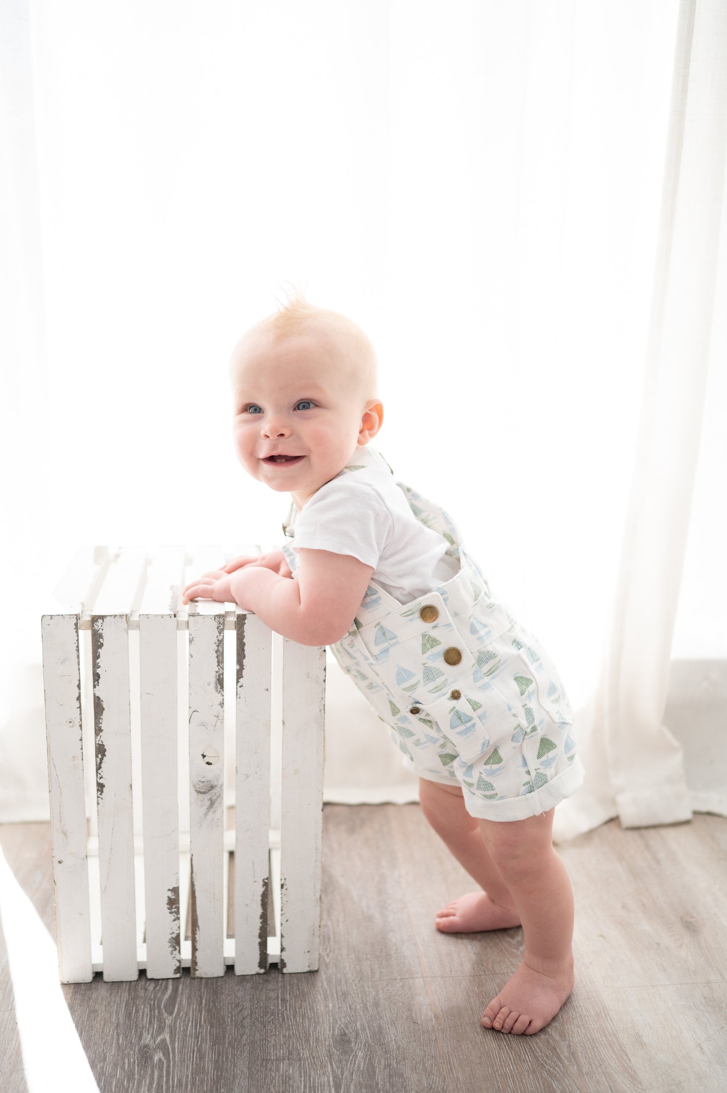 Sailboat Denim Overall