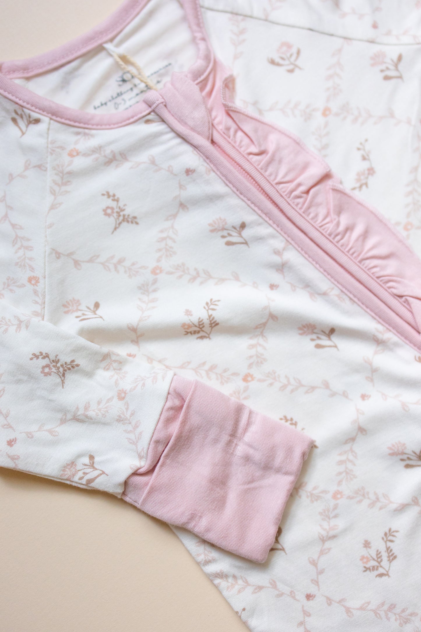 Vintage Rose Bamboo Romper