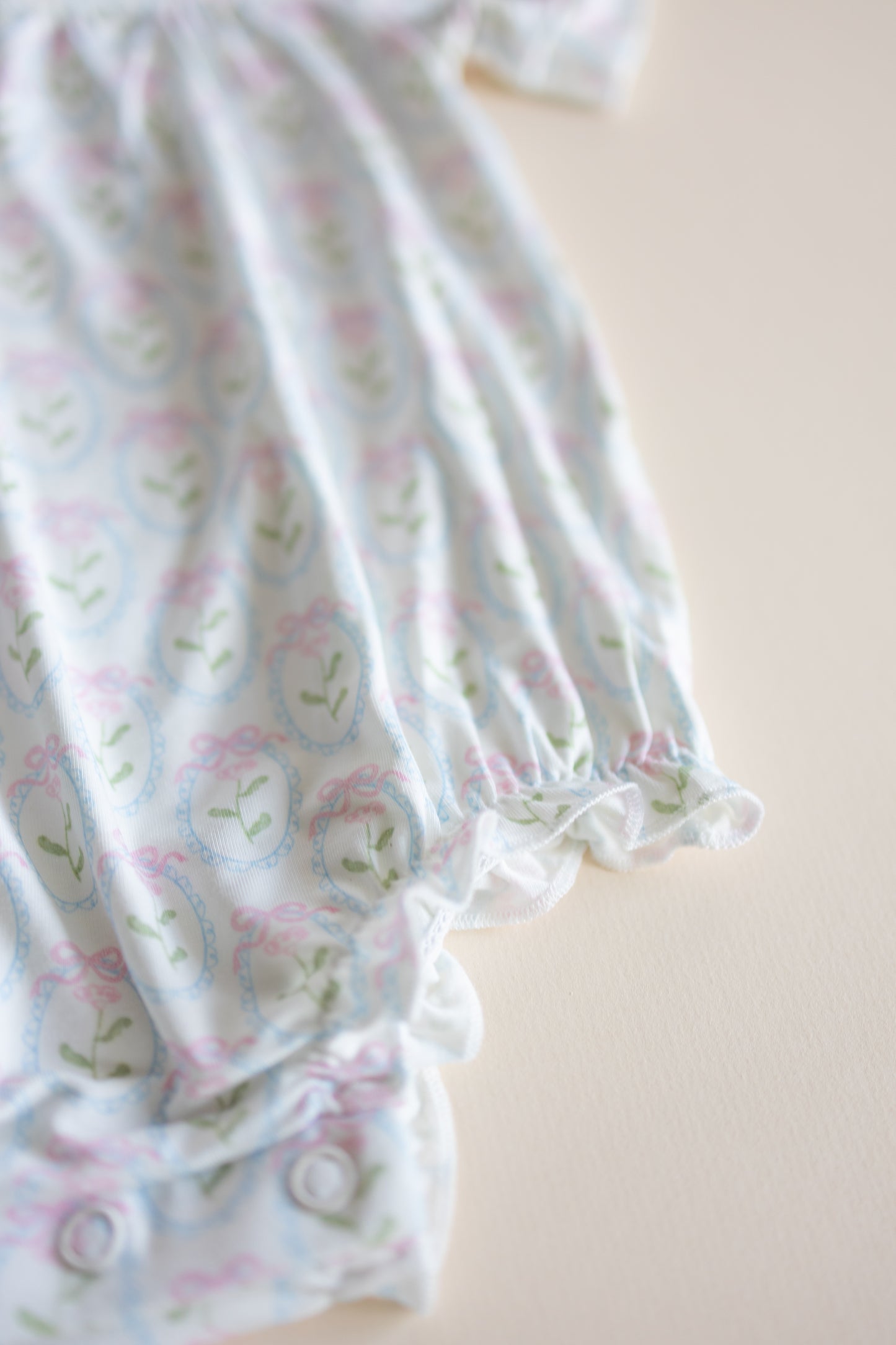 Flowers & Bows Ruffle Bubble