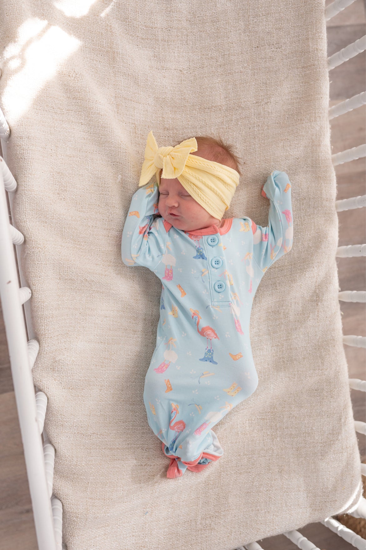 Coastal Cowgirl Bamboo Newborn Gown