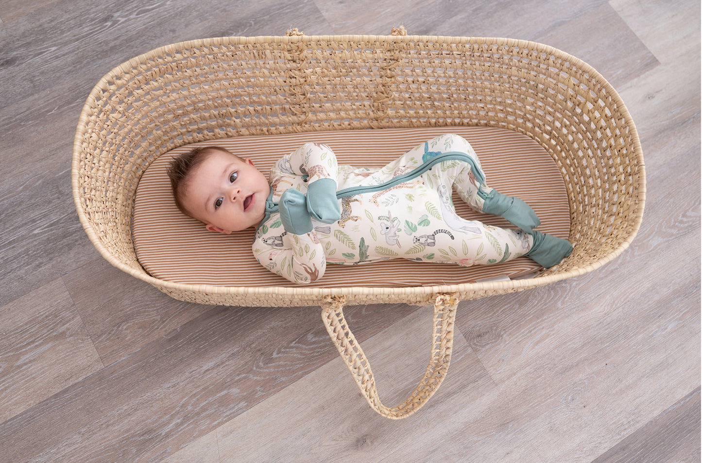 Zoo Bamboo Zipper Romper