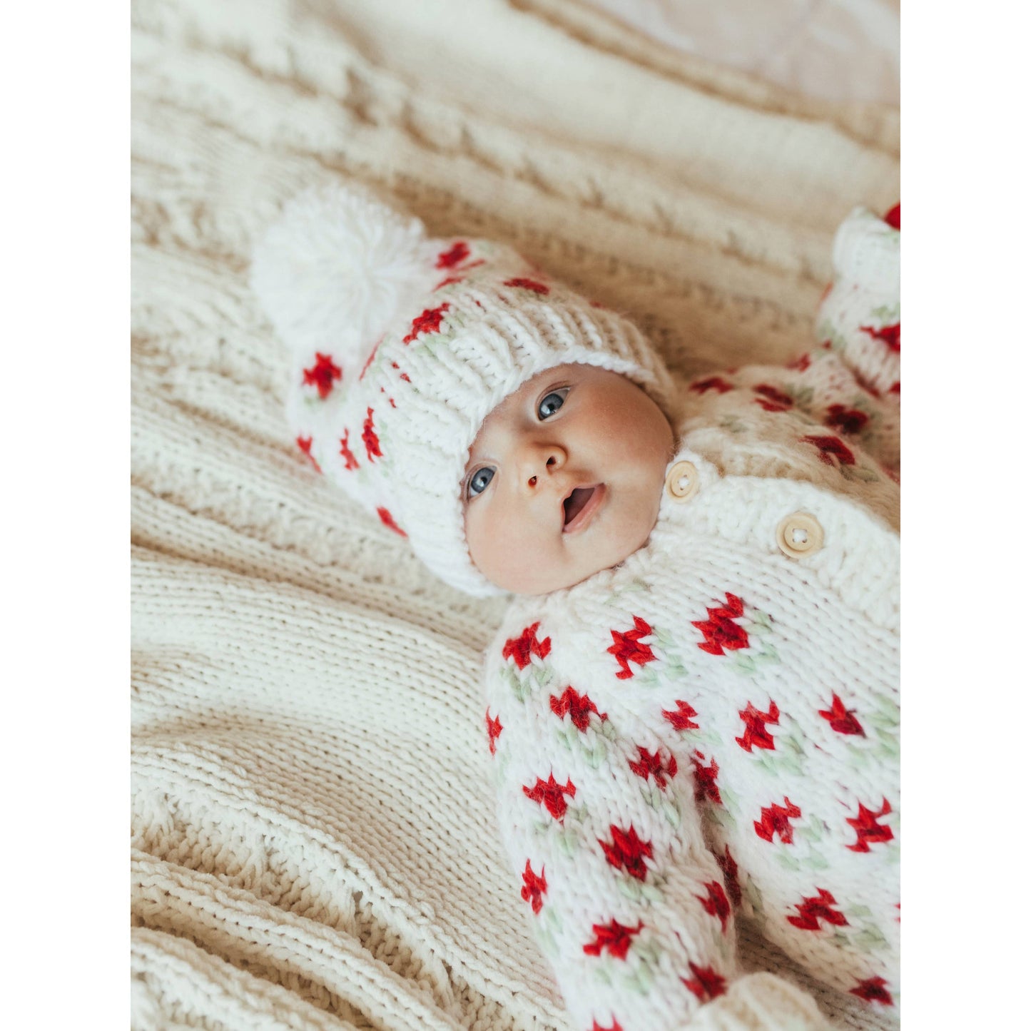 Bitty Blooms Holiday Beanie