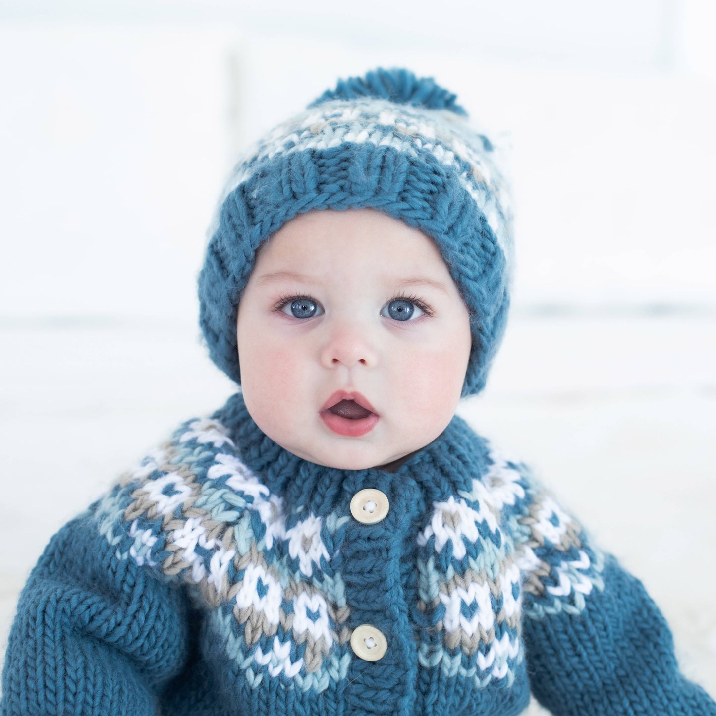 Fairisle Slate Cardigan