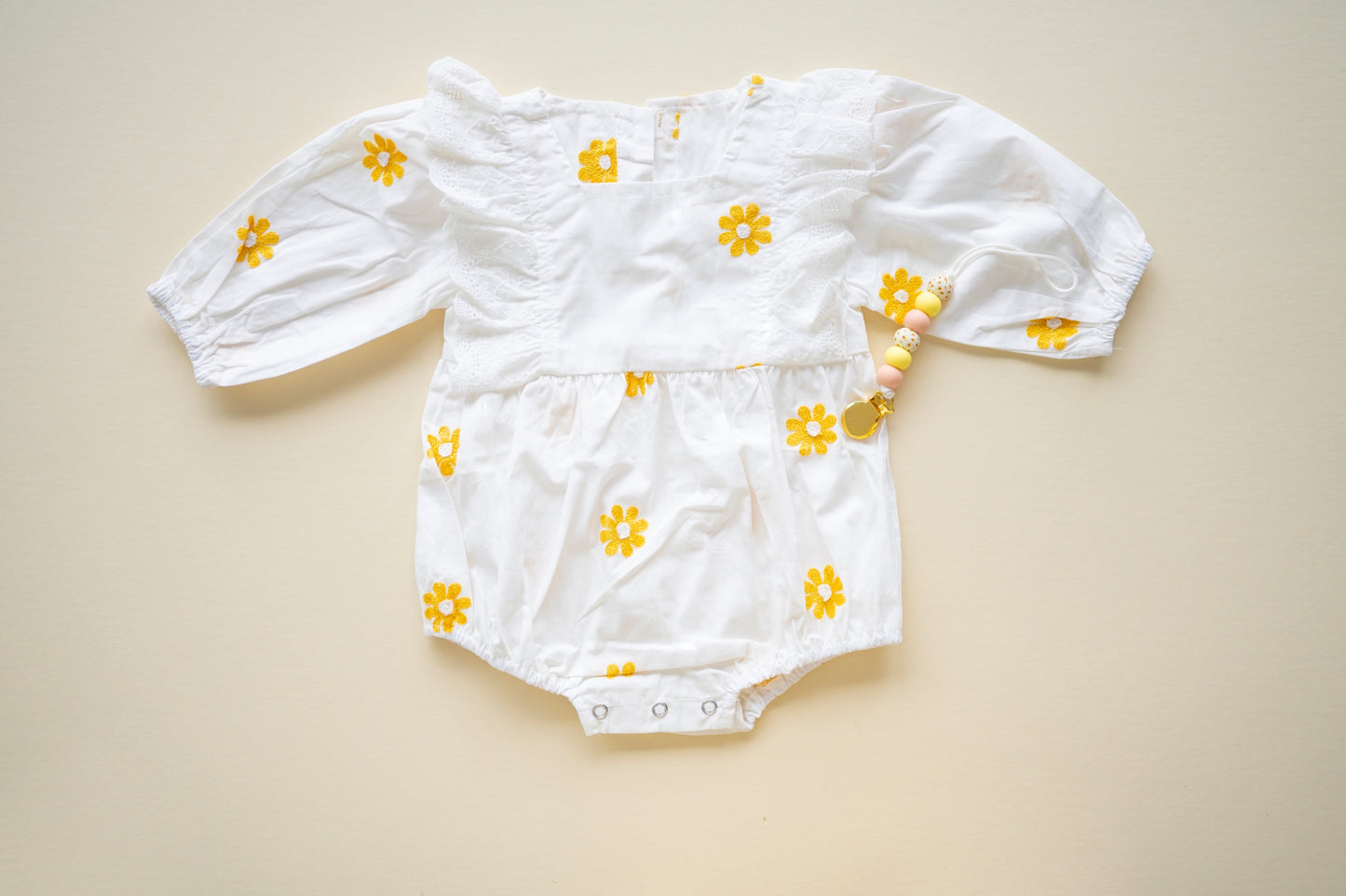 Yellow Daisy Romper Dress