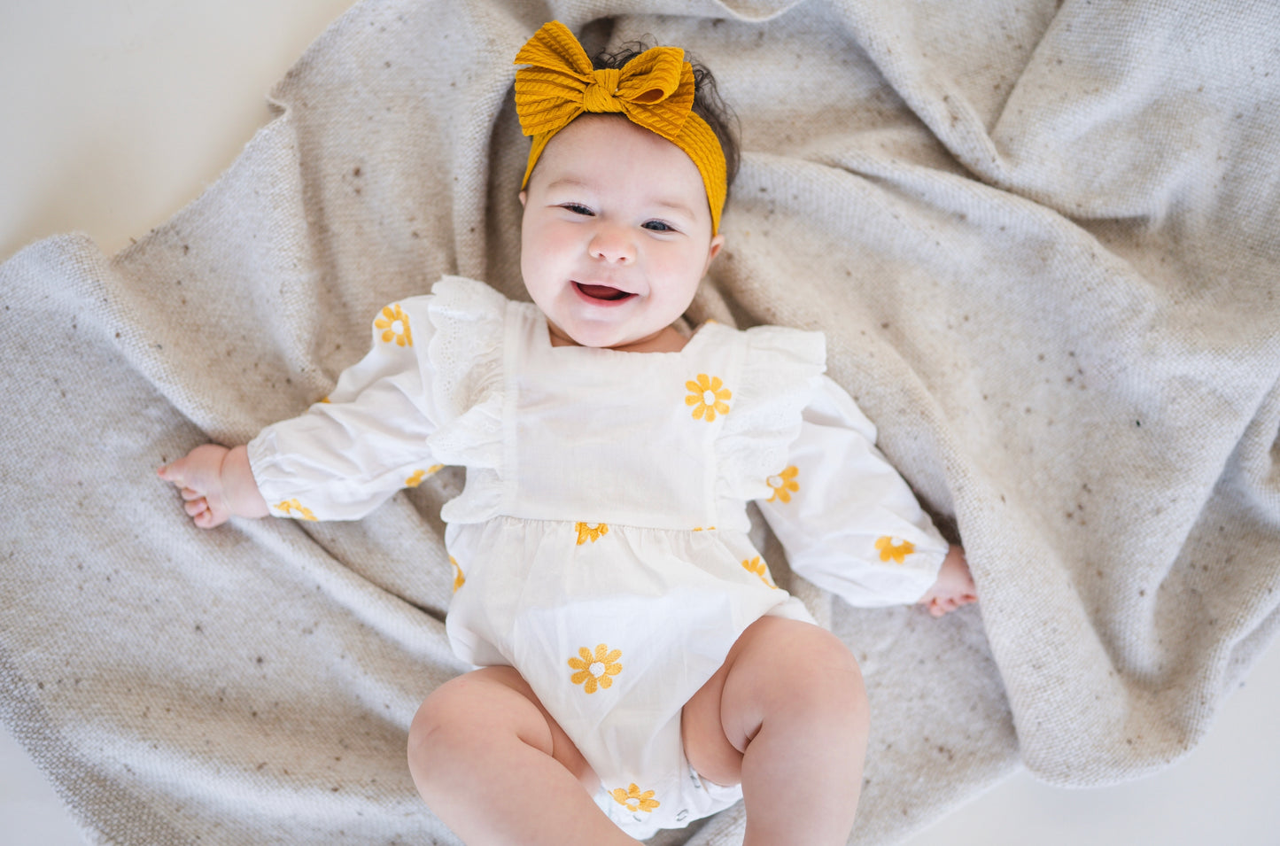Yellow Daisy Romper Dress