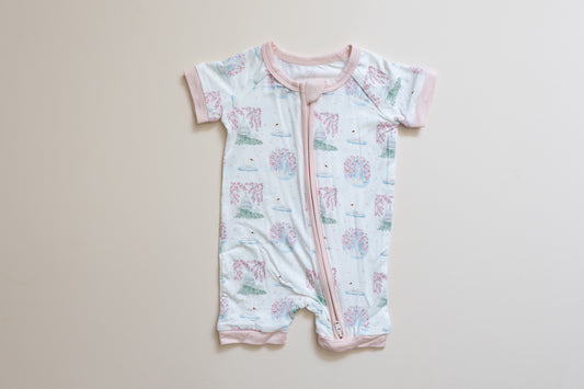 Cherry Blossom Shortie Romper