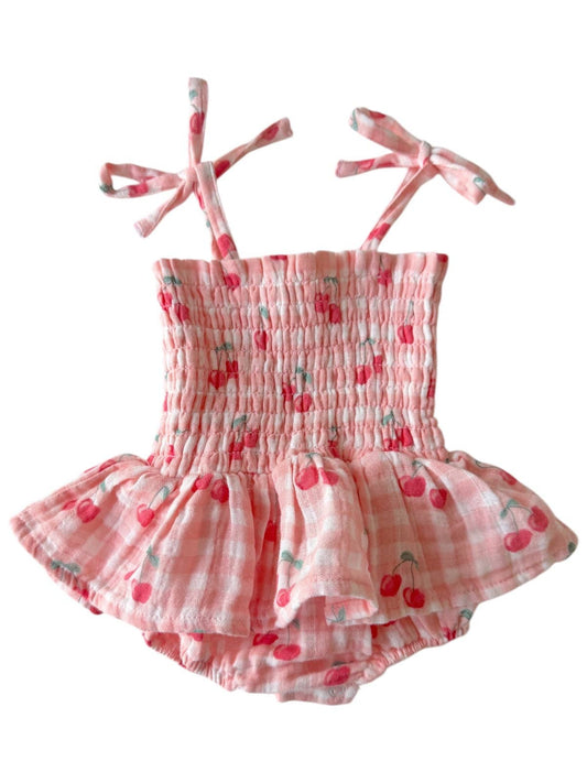 Gingham Cherries Bubble