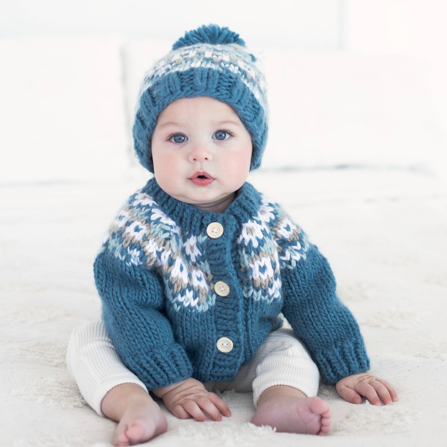 Fairisle Slate Cardigan