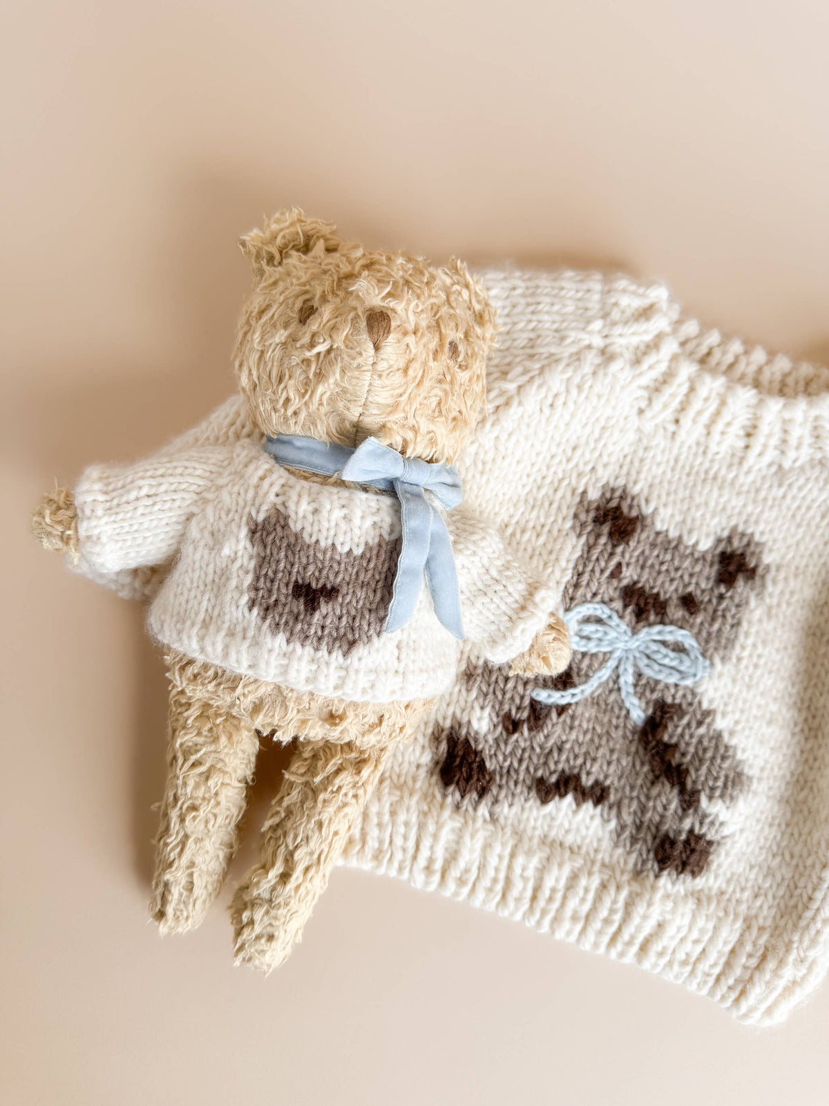 Blue Teddy Bear Cardigan