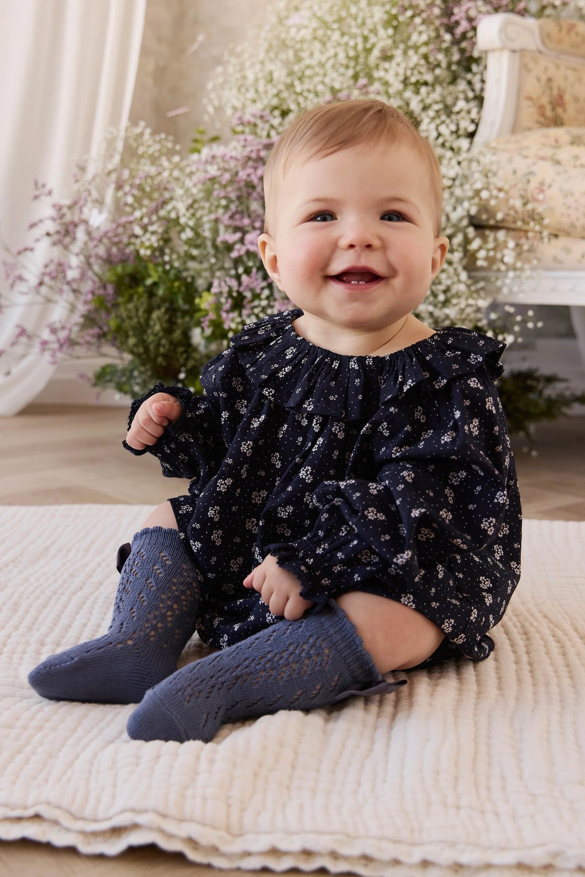 Maisie Navy Top