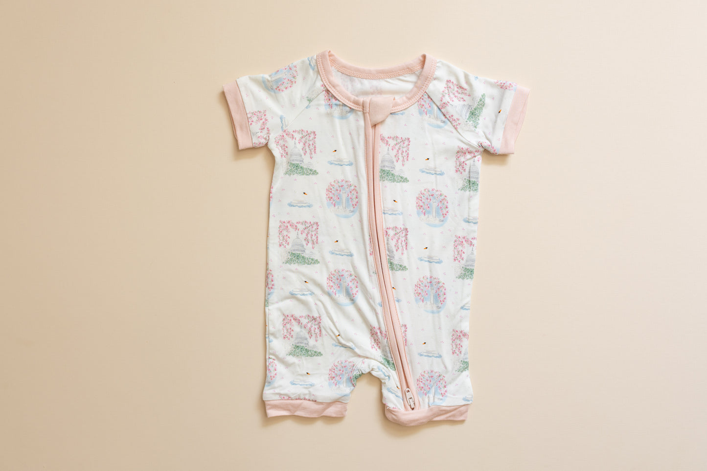 Cherry Blossom Shortie Romper