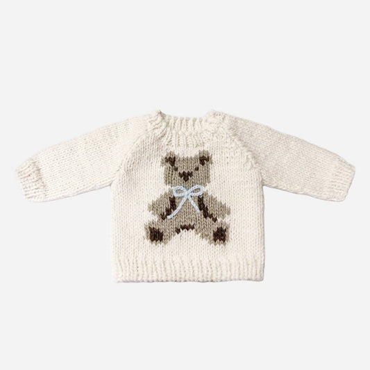 Blue Teddy Bear Cardigan
