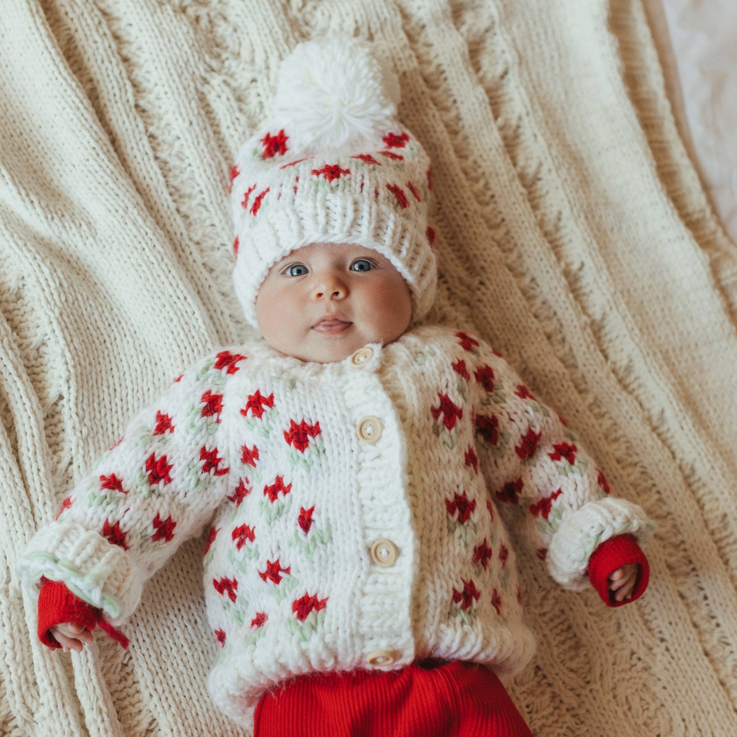 Bitty Blooms Holiday Beanie