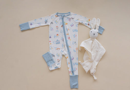 Alphabet Zipper Romper