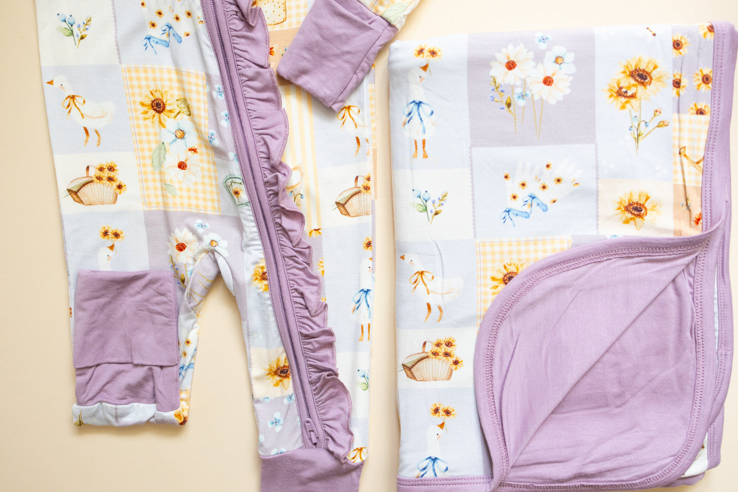 Garden Goose Bamboo Blanket