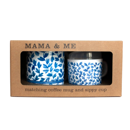 Blue and White Cup Set