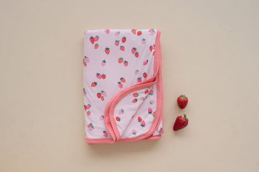 Strawberry Bamboo Blanket