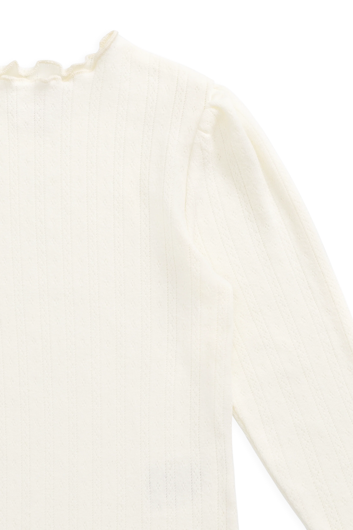 Organic Cotton Pointelle Top