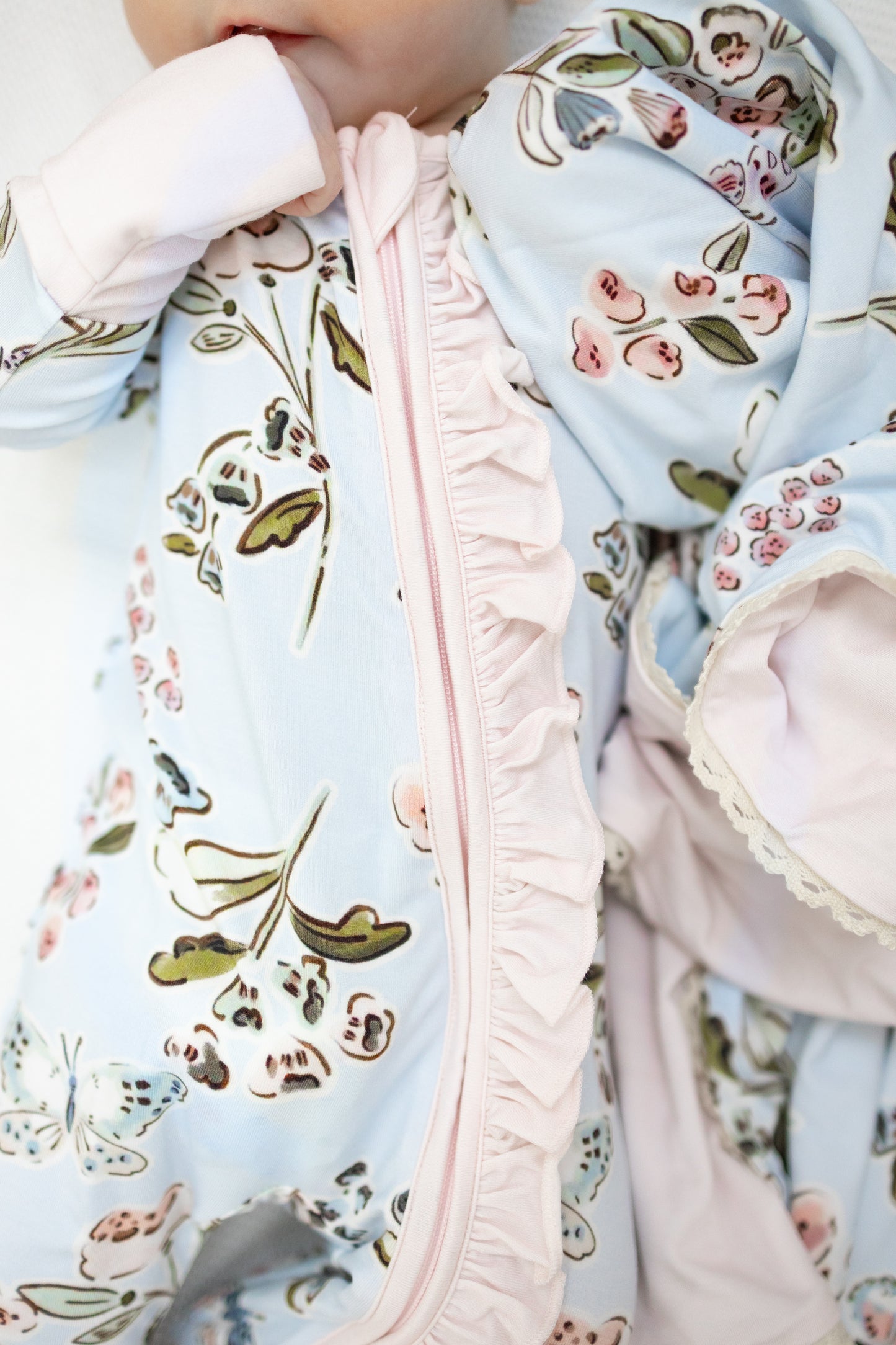 Butterfly Garden Zipper Romper