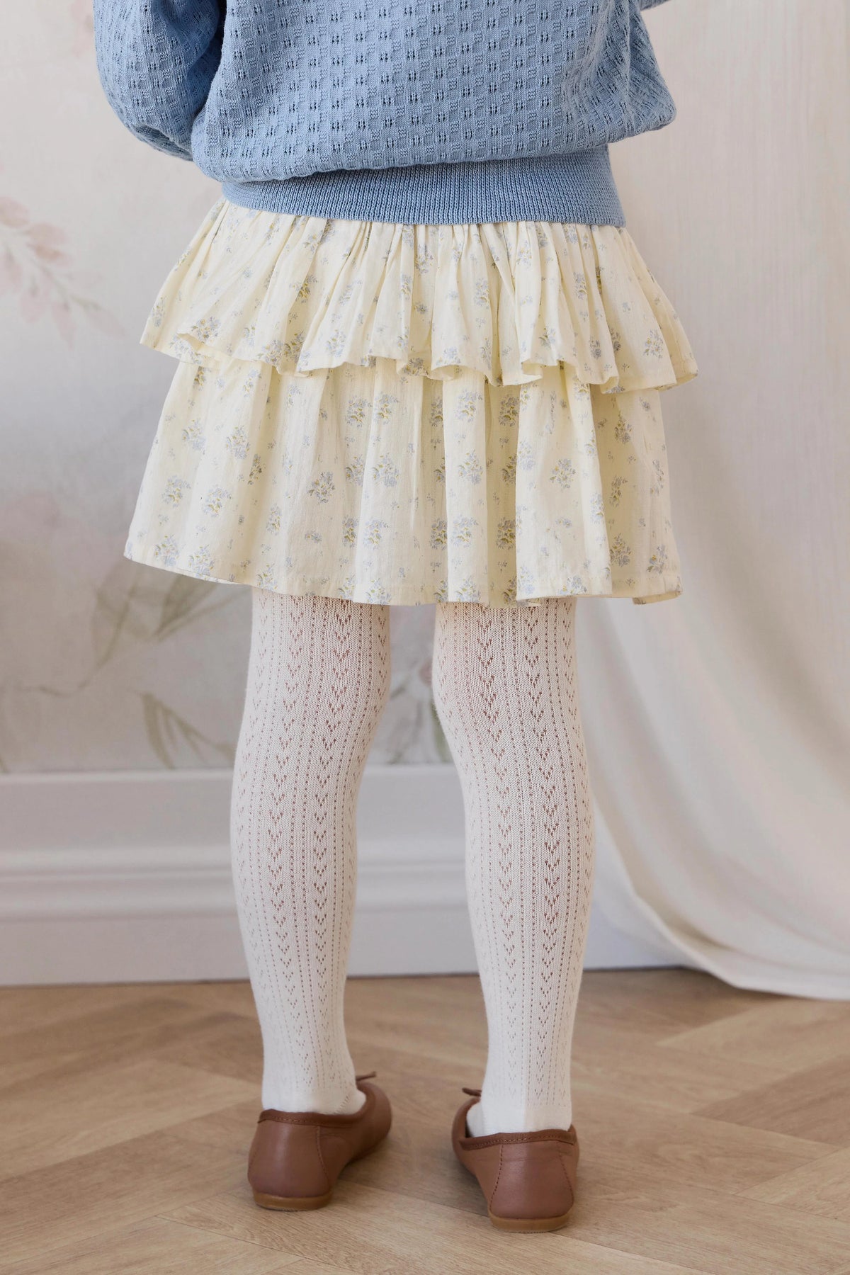 Sky Floral Skirt