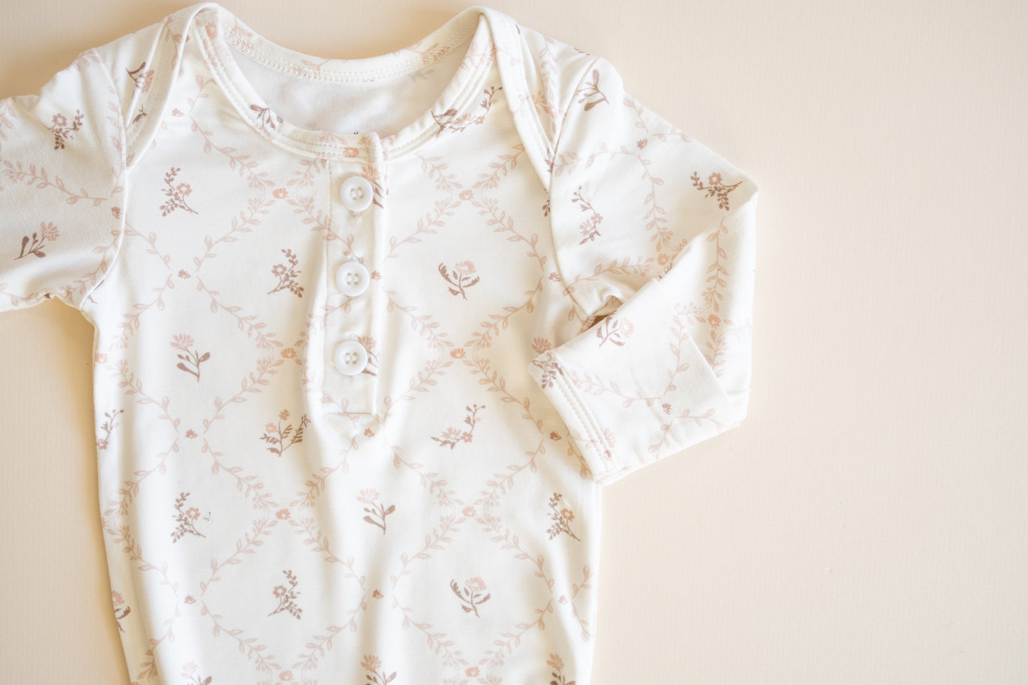 Vintage Rose Newborn Gown