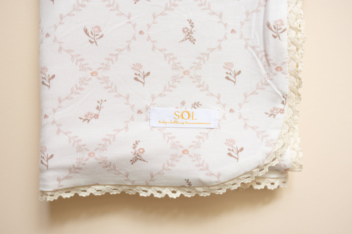 Vintage Rose Bamboo Blanket
