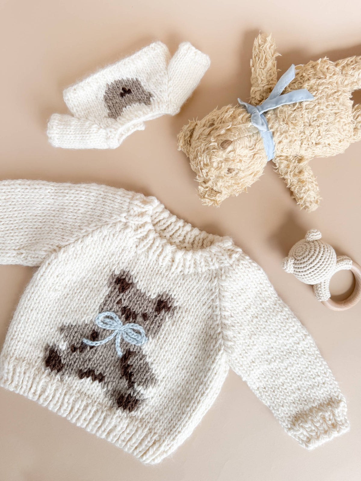 Blue Teddy Bear Cardigan