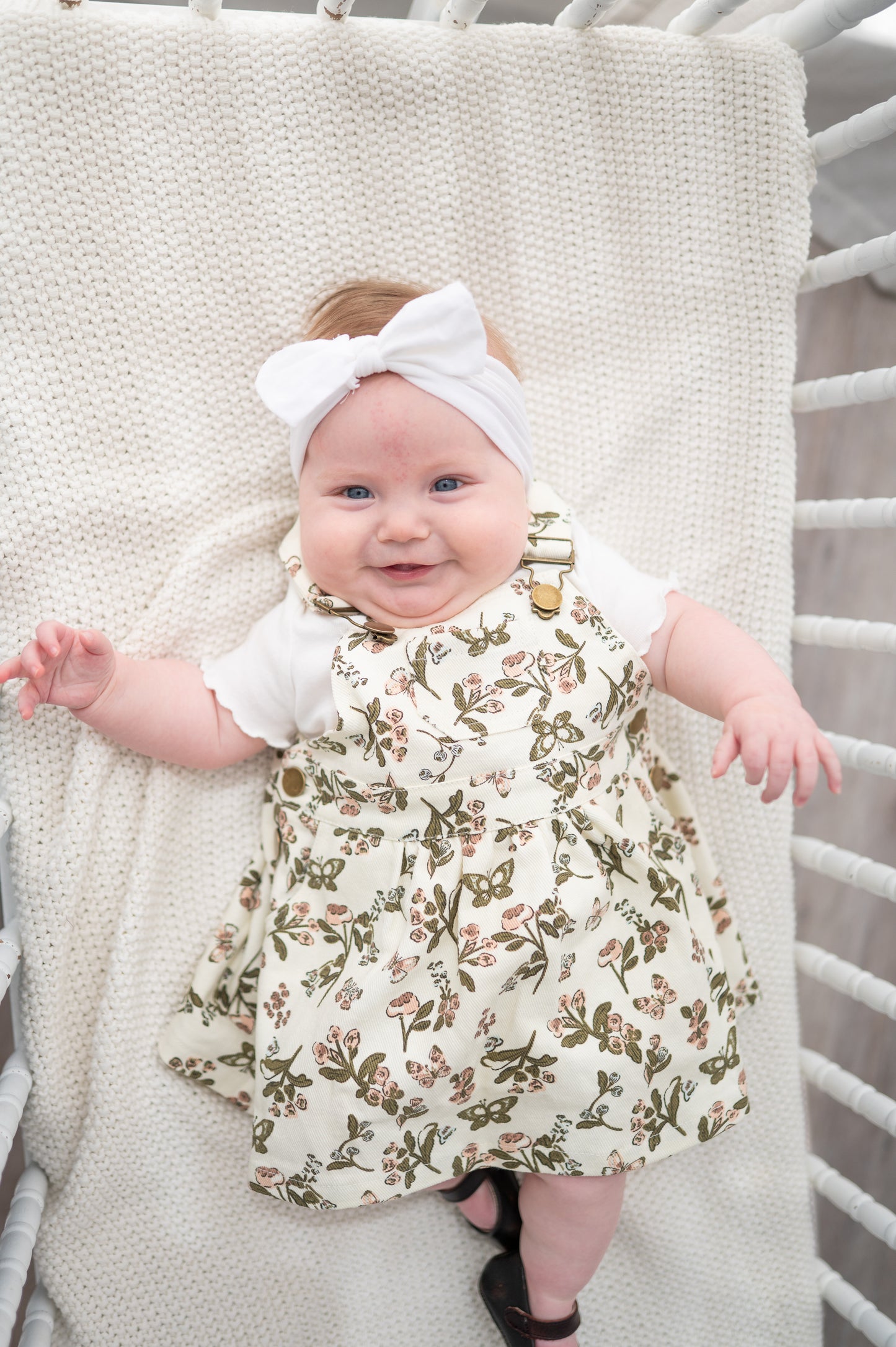 Butterfly Denim Overall Dress