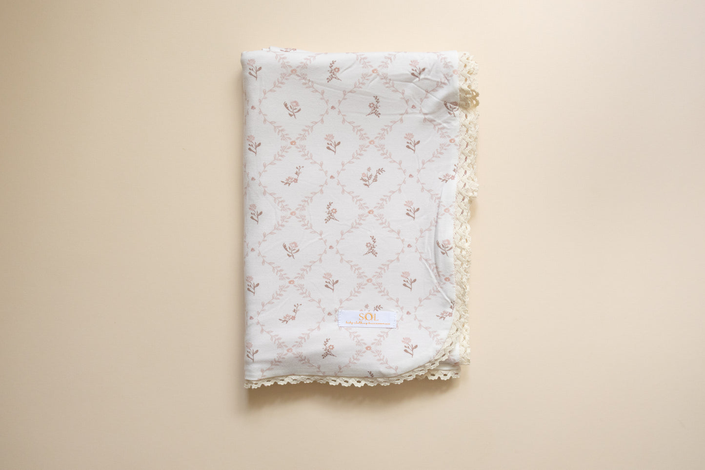 Vintage Rose Bamboo Blanket