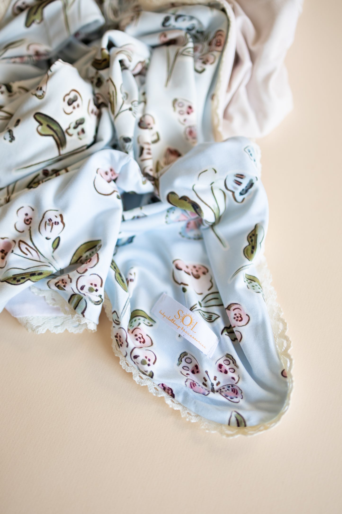 Butterfly Garden Bamboo Blanket