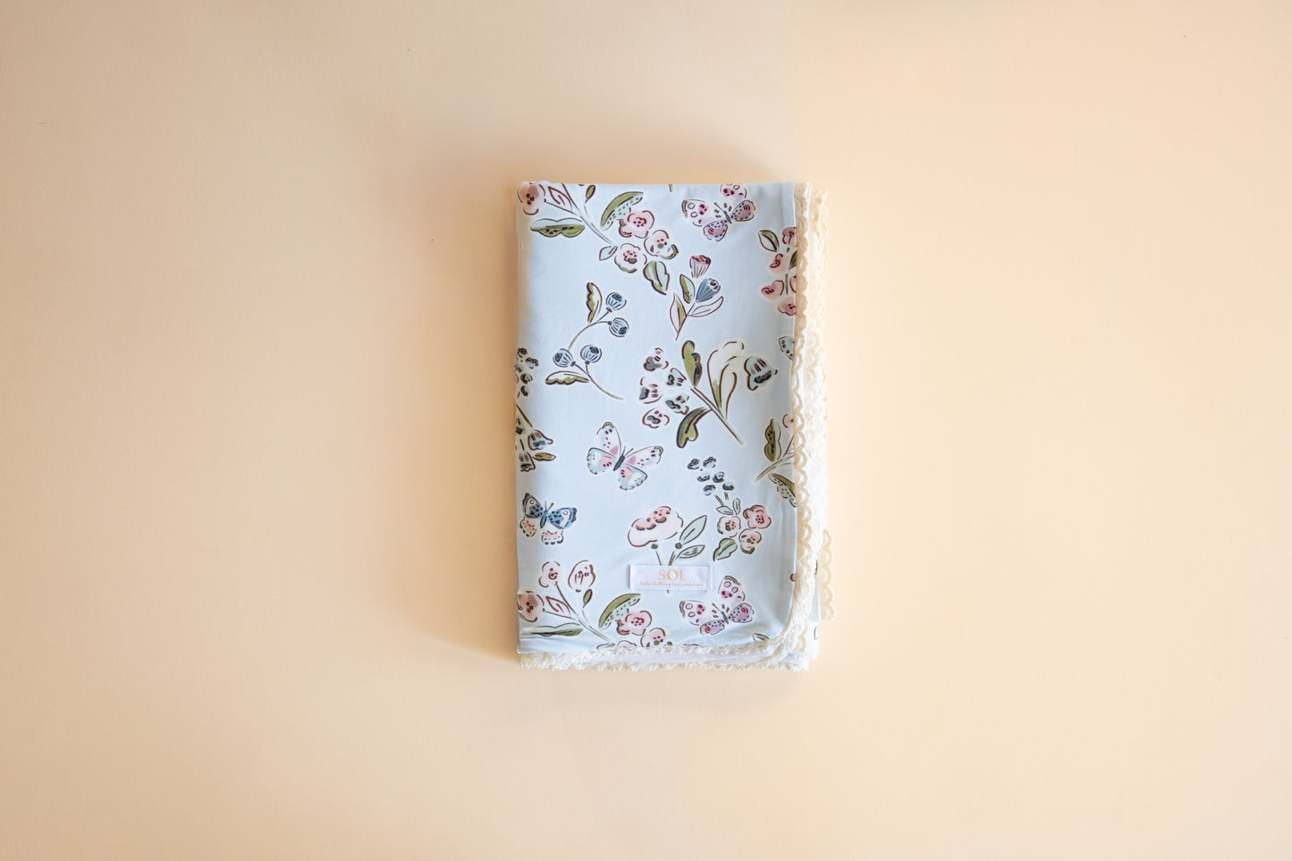 Butterfly Garden Bamboo Blanket