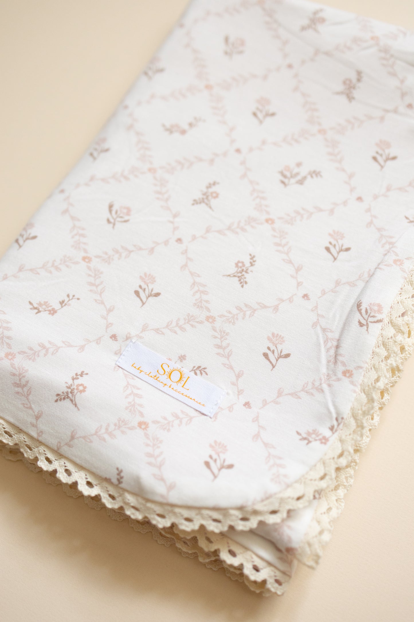 Vintage Rose Bamboo Blanket