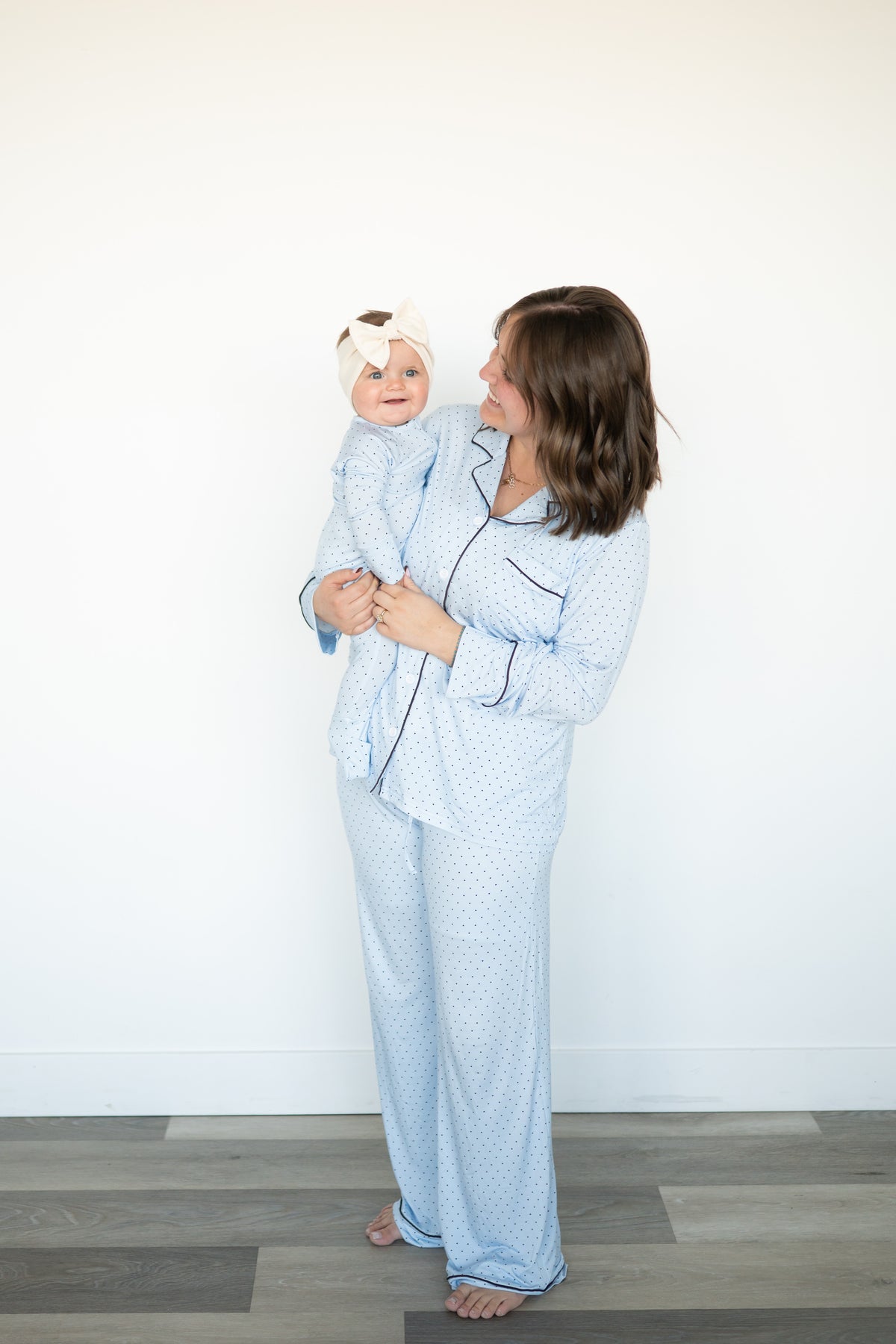 Blue Polka Women’s Bamboo Set
