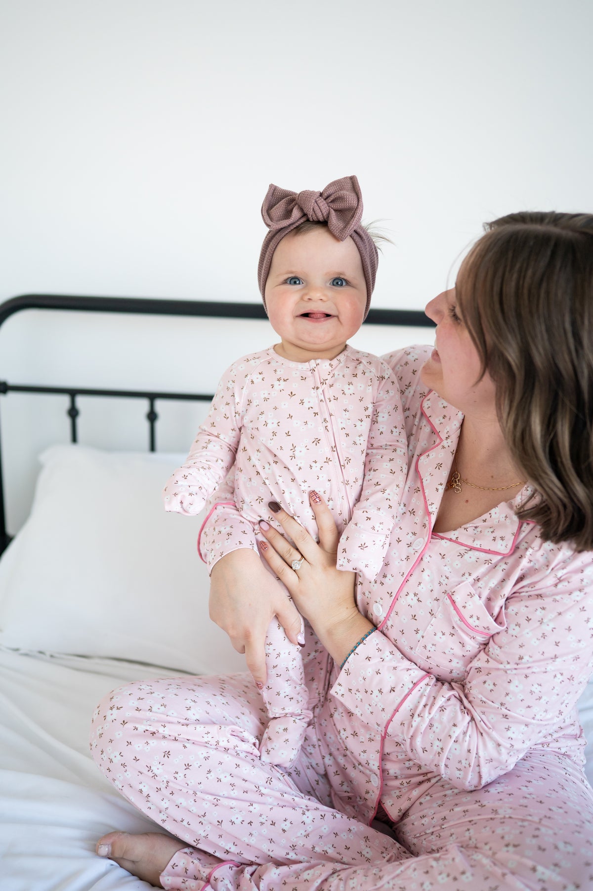 Pink Floral Bamboo Pj