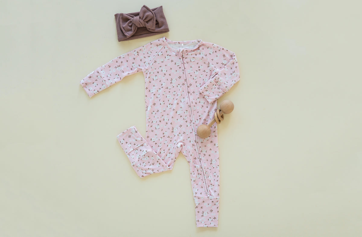 Pink Floral Bamboo Pj