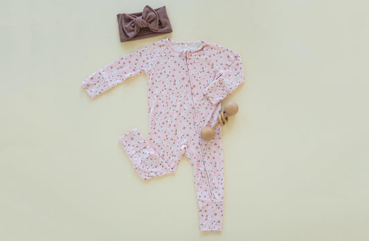 Pink Floral Bamboo Pj