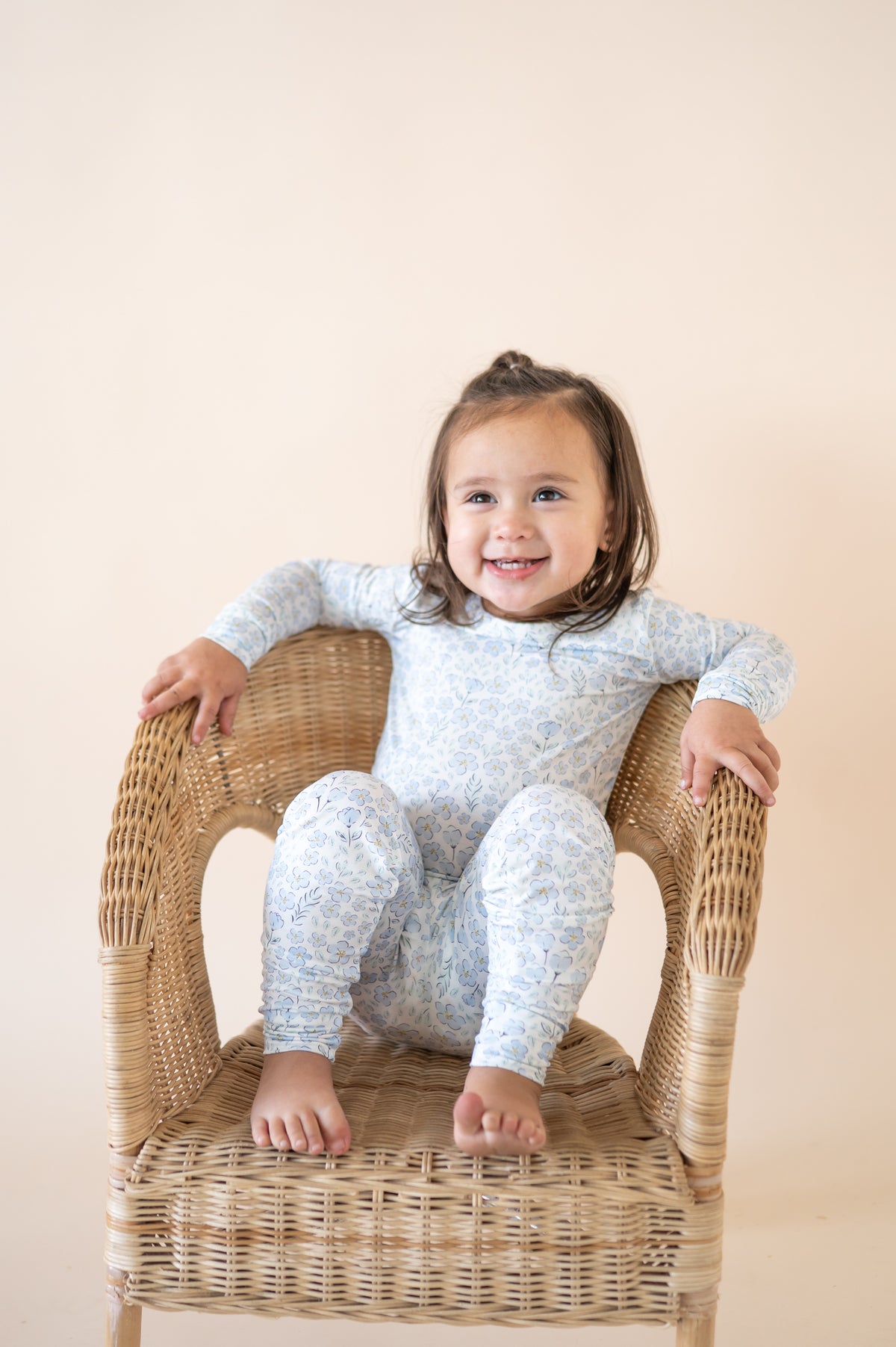 Blue Floral Bamboo Pj