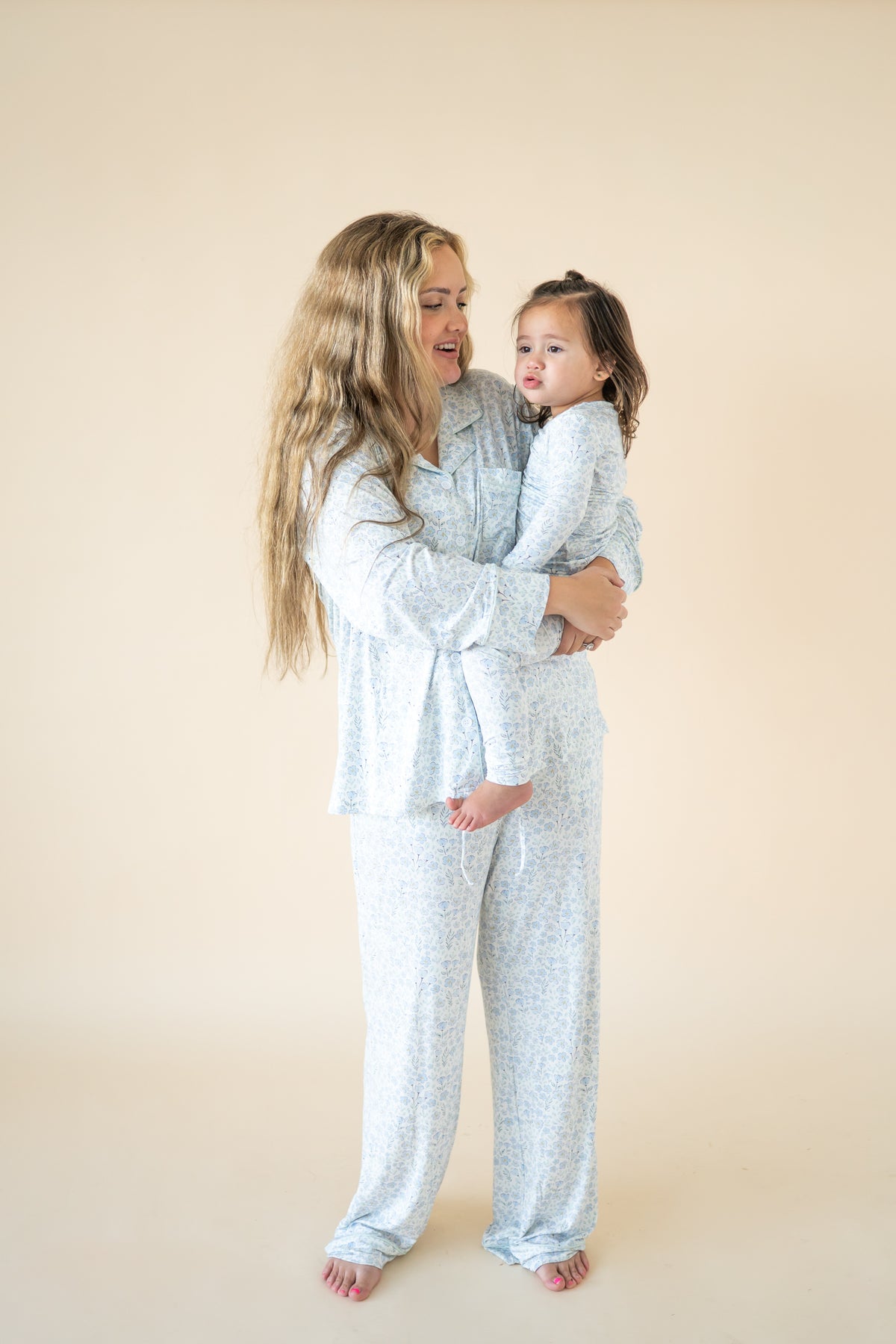 Blue Floral Women’s Bamboo Set