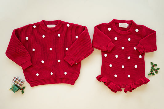 Holiday Pom Knit