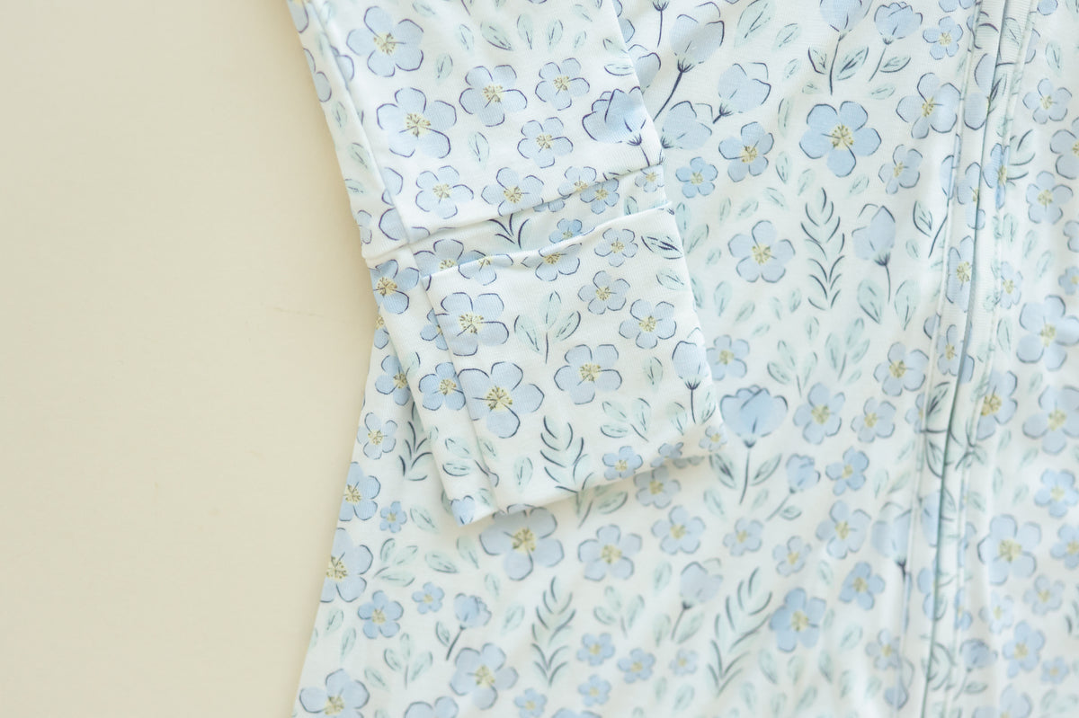 Blue Floral Bamboo Pj
