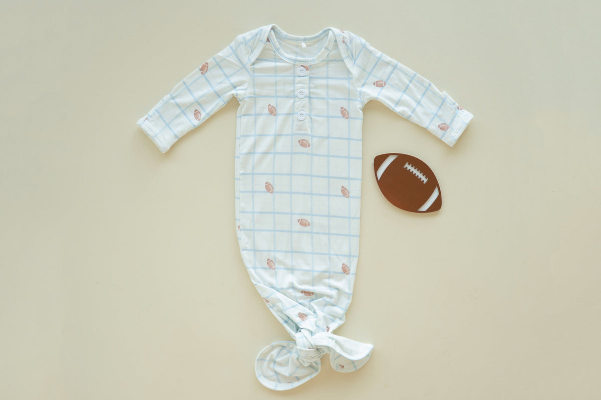 Football Newborn Gown