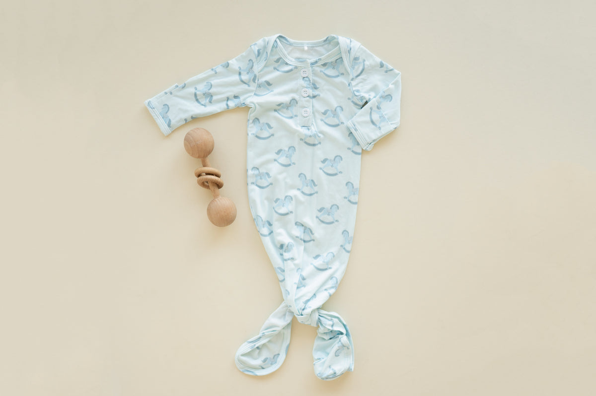Rocking Horse Bamboo Newborn Gown