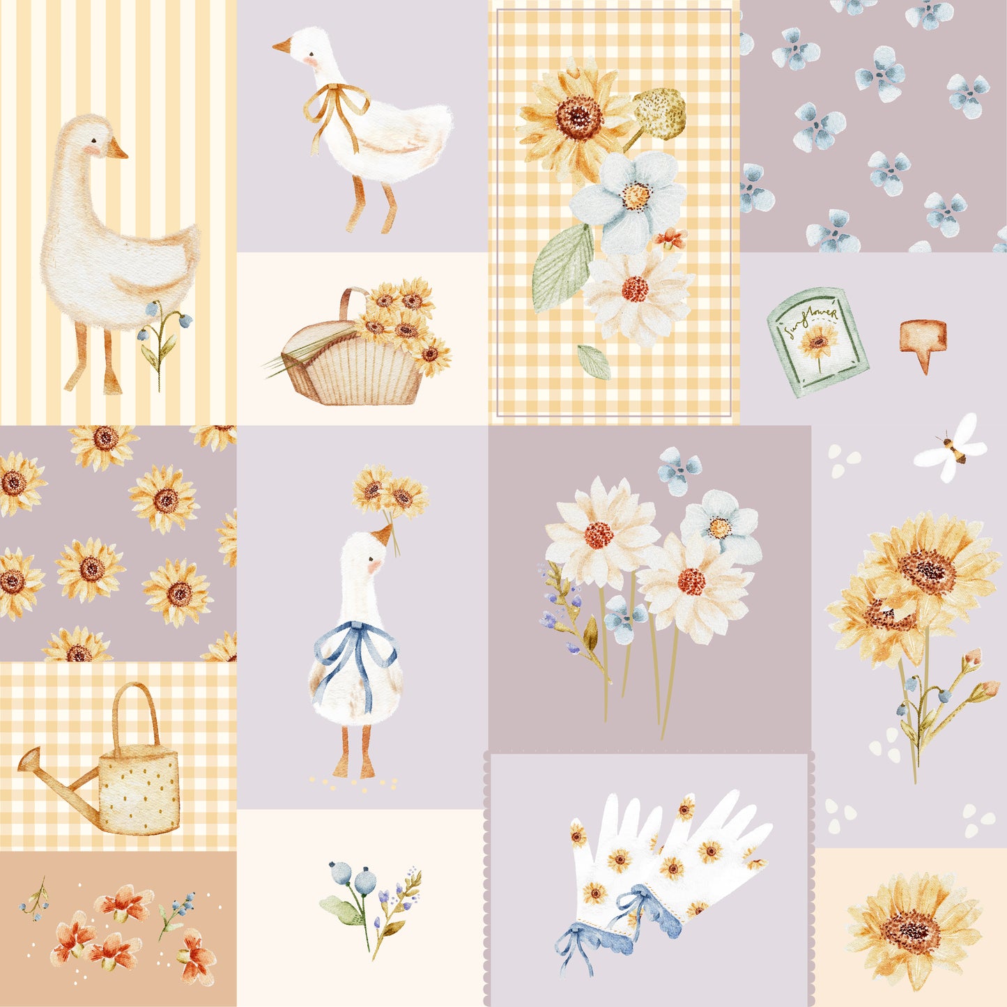 Garden Goose Bamboo Blanket